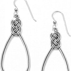 Brighton Silver Interlok French Wire Earrings
